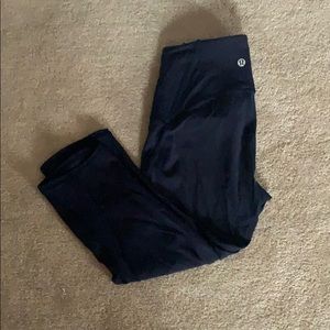 Lululemon 3/4 dark purple leggings